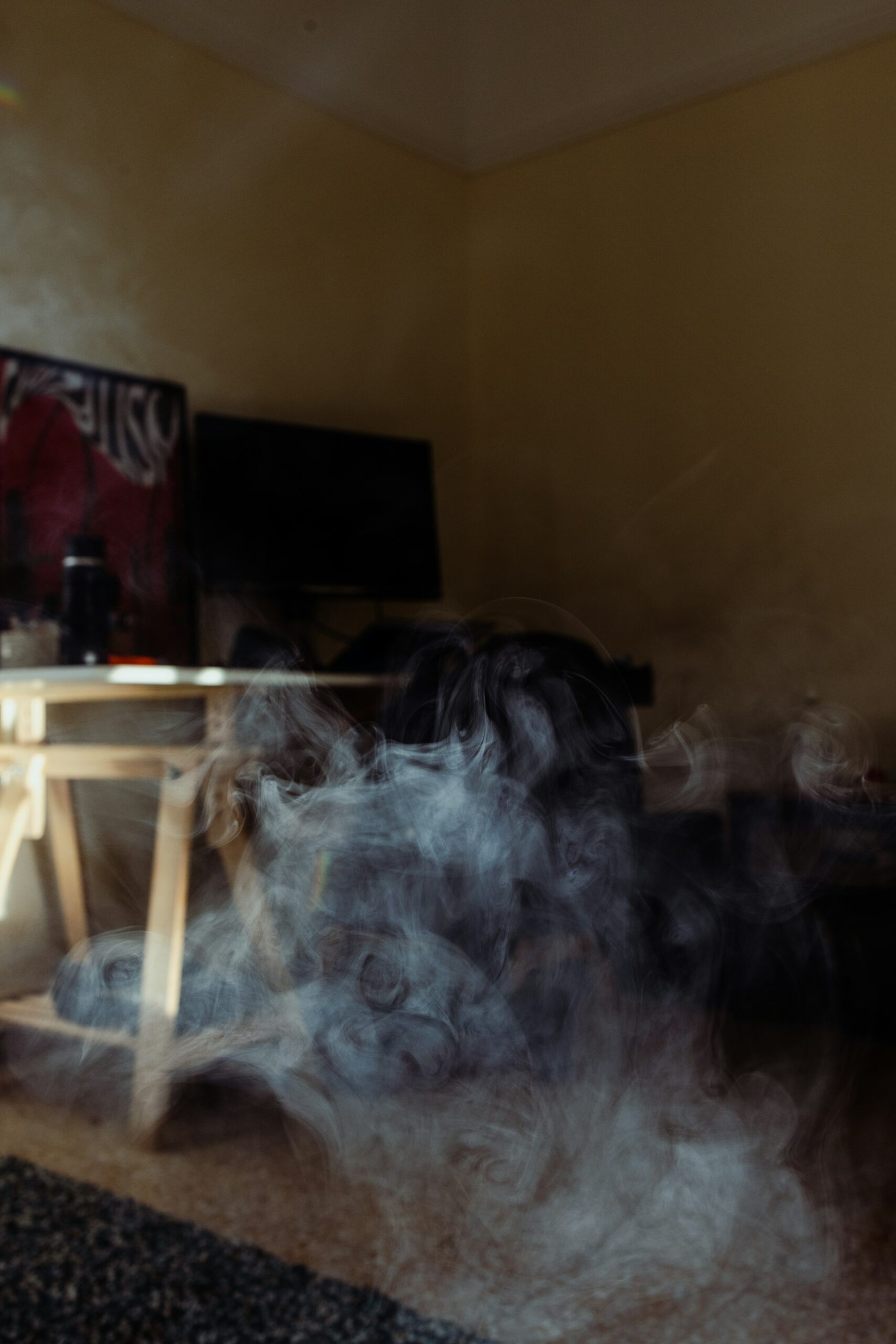 Smoke building in a room