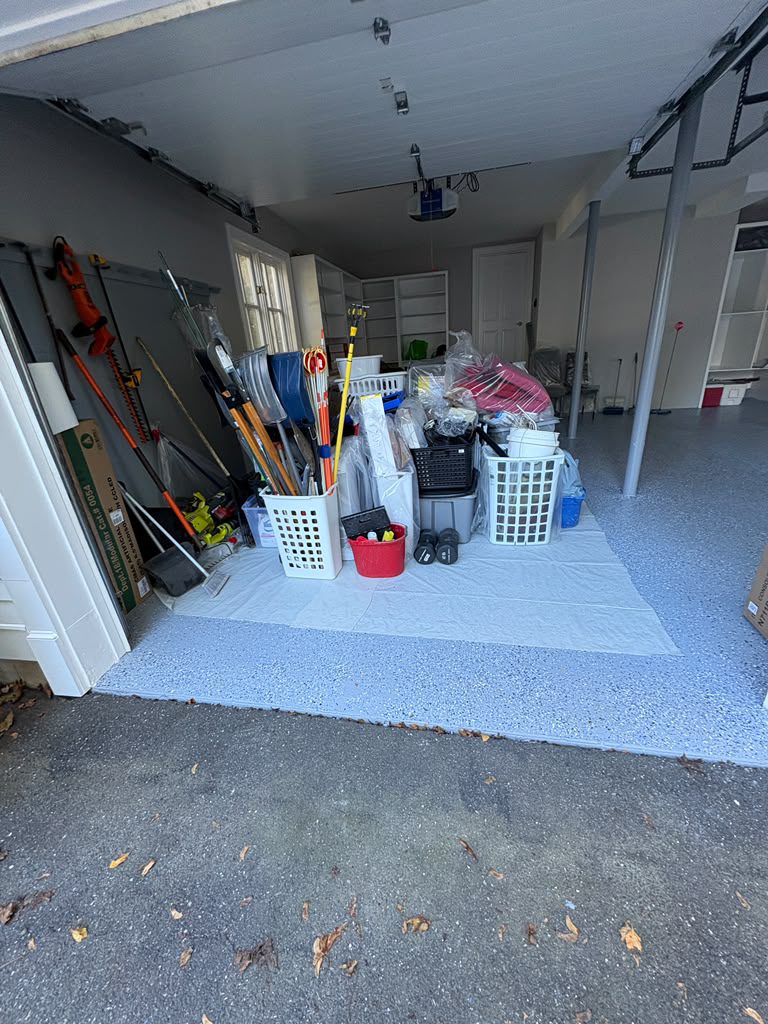 Contents were packed, cleaned, and moved during the remediation work